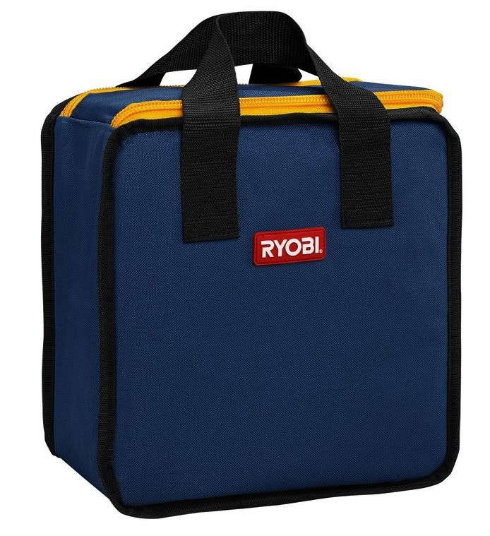 Ryobi Blue Tool Bag Contractor Small Soft Canvas Case Tote Drill Video